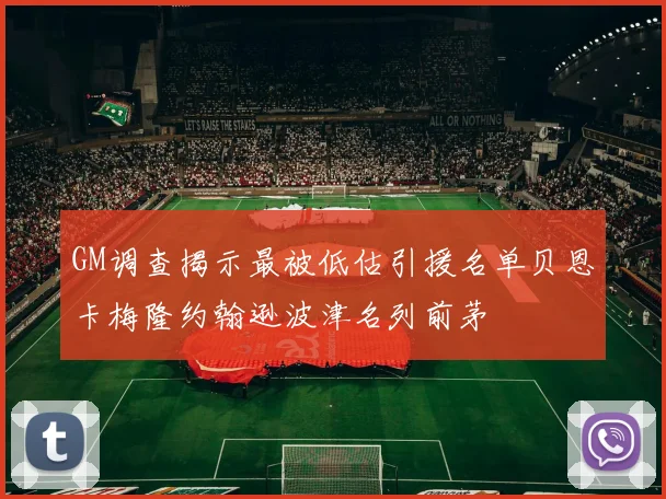 GM调查揭示最被低估引援名单贝恩卡梅隆约翰逊波津名列前茅