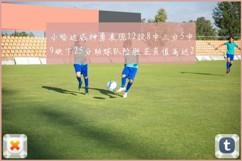 小哈达威神勇表现12投8中三分5中9砍下25分助球队险胜正负值高达27